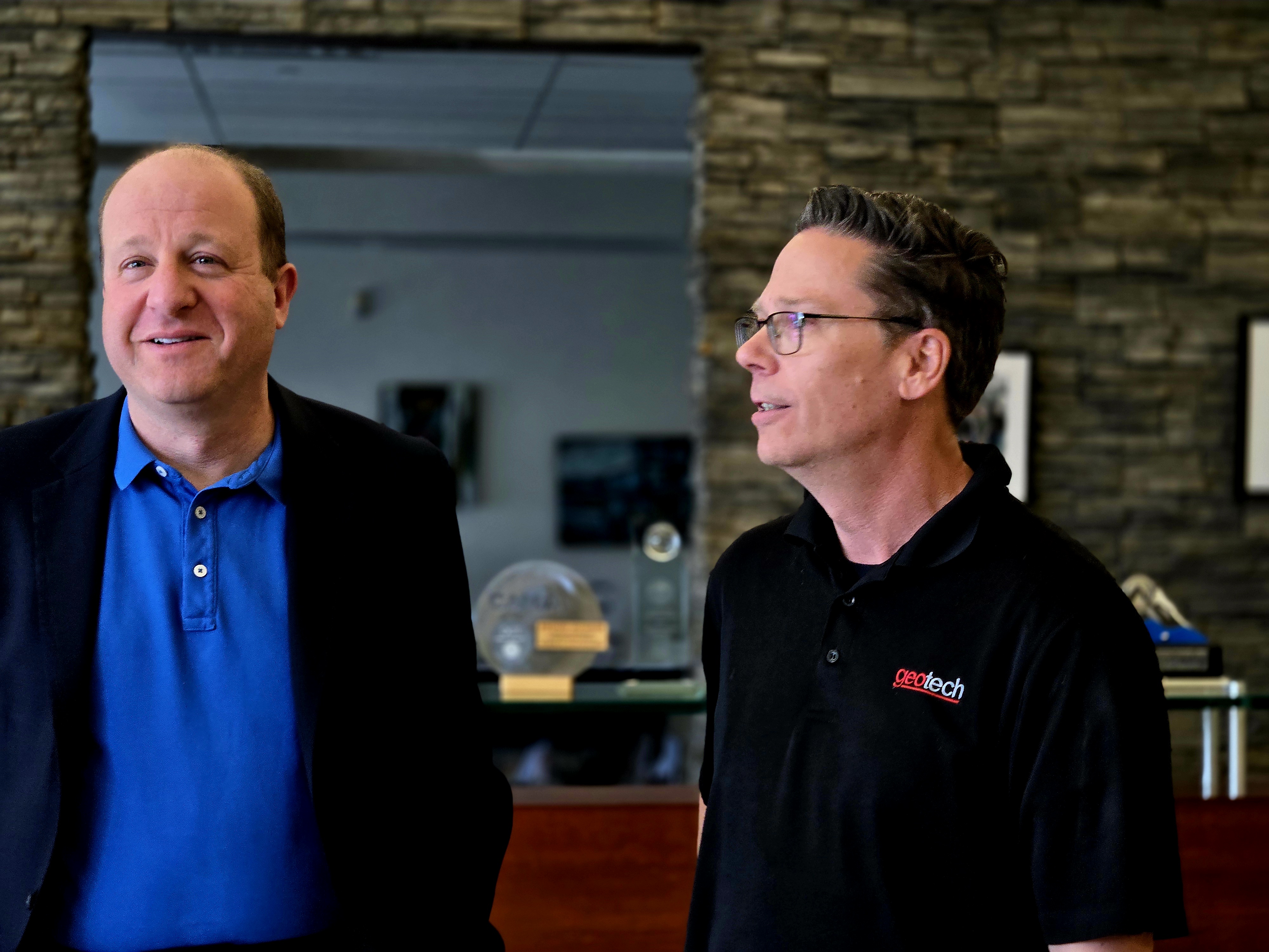 Governor Polis visits Geotech headquarters